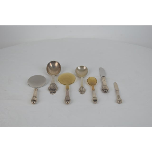 Cutlery Set, Denmark, 1920, Set of 7 For Sale - Image 14 of 18