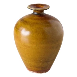 A Tiny Stoneware Vase by Berndt Friberg For Sale