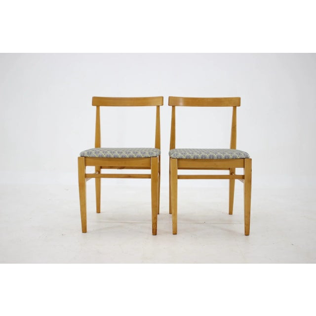 Contemporary Minimalist Dining Chairs, Czechoslovakia, 1960s, Set of 4 For Sale - Image 3 of 9