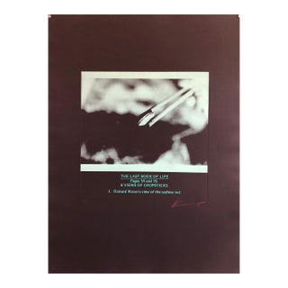 Les Levine, Large Conceptual "Last Book of Life" Photo Etching 1970s Pop Art For Sale