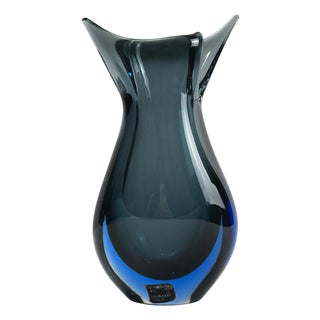 Murano Glass Vase by V. Nason, 1980s For Sale