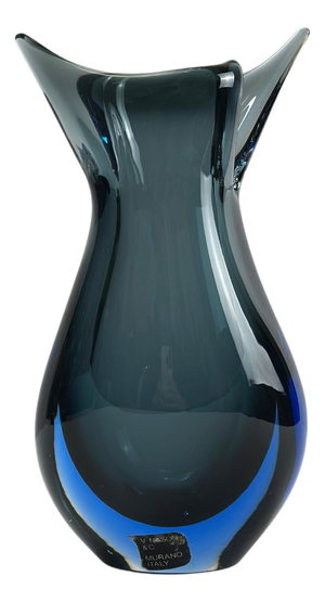 Murano Glass Vase by V. Nason, 1980s