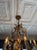 Vintage Italian Gilt Tole Mid-Century Modern Chandlier For Sale - Image 4 of 4