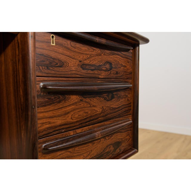 Mid-Century Modern Rosewood Desk by Svend Åge Madsen for Falster Møbelfabrik, Denmark, 1960s For Sale - Image 16 of 18