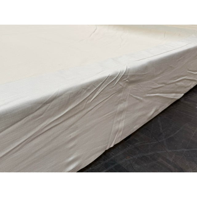 Queen Size Restoration Hardware Linen Headboard For Sale - Image 10 of 12