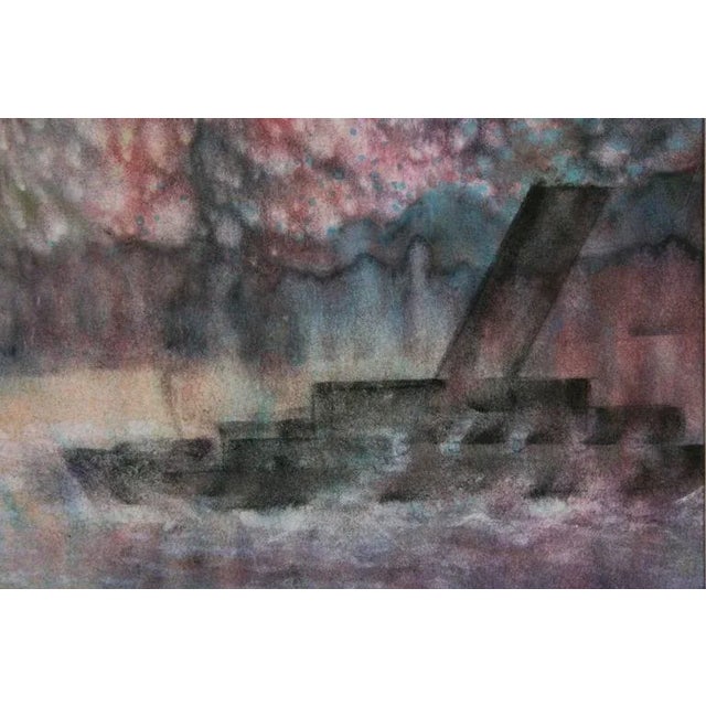 1920s Bauhaus Watercolor by Henri Pfeiffer, 1928 For Sale - Image 5 of 9