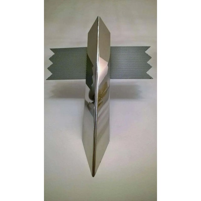 Chrome 1980s Kalmar Memphis Style Chrome Wall Lights - Set of 3 For Sale - Image 8 of 11