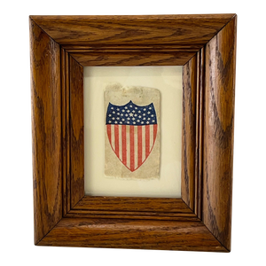 38 Star Ribbon Shield in Antique Frame