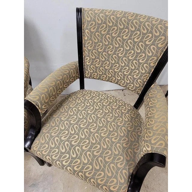 1970 Set of 4 Baker Ebonized Neoclassical Chairs For Sale In West Palm - Image 6 of 13