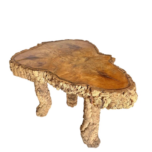 Found in the South of France, this 20th Century Burr Wood Coffee Table was handcrafted in the mid 1900's. The piece...