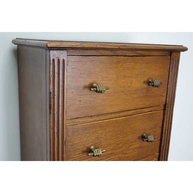 Dutch Oak Apothecary Cabinet, Mid-20th Century For Sale - Image 6 of 18