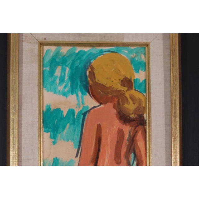 Knut Norman, Inga, 1960s, Oil on Panel, Framed For Sale - Image 10 of 18