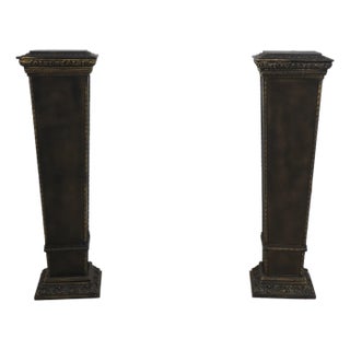 Pair of Decorative Display Pedestal Plant Stands For Sale