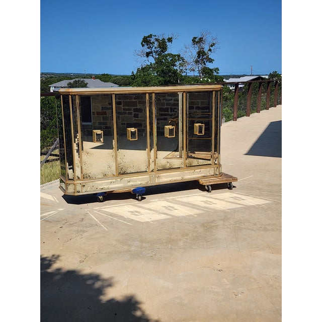Silver John Richard Collection Mirrored Cabinet For Sale - Image 8 of 14