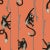 House of Hackney Troop Wallpaper - Salamander Orange For Sale