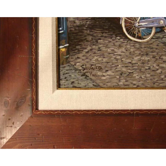 2000 - 2009 Viktor Shvaiko Les Noces De Jean Framed Canvas Hand Signed Fine Art For Sale - Image 5 of 5