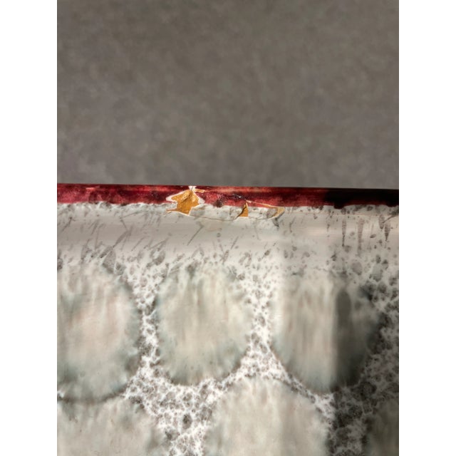 Ceramic Mid-Century Waterdrop Italian Art Pottery Bowl For Sale - Image 7 of 8