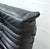 Ligne Roset French Togo 2-Seater Sofa in Black Leather attributed to Michel Ducaroy for Ligne Roset, 1970s For Sale - Image 4 of 12