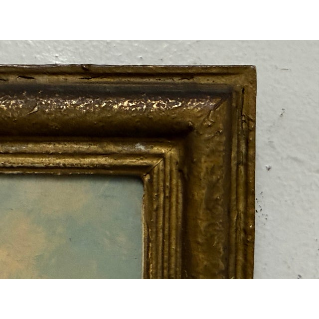 Mountain Landscape Oil Painting, Vintage For Sale - Image 4 of 12