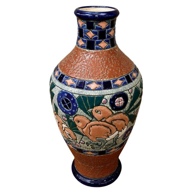 Ceramic Art Deco Period Glazed Earthenware Vase, 1920s For Sale - Image 7 of 7