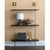 Port 68 Marais 3-Tier Black & Aged Brass Shelf 48"W For Sale - Image 4 of 5