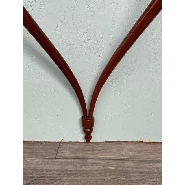 Wood Vintage Italian Half-Moon Console Table, 1950s For Sale - Image 7 of 14