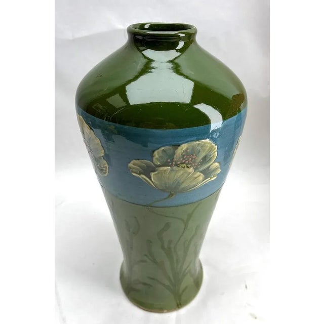 Ceramic Vintage Art Nouveau Vase, 1930s For Sale - Image 7 of 9