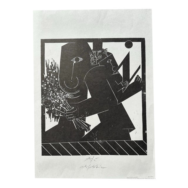 Albert Ali Schindehütte Kassel, \. with Bouquet of Flowers, 1997, Oil on Canvas For Sale