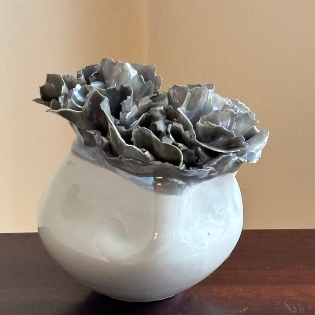 1970s 1976 Abstract Sylvia Hyman (1917-2012) Porcelain Sculpture For Sale - Image 5 of 12