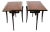 Pair of French Walnut Art Deco-Style Side Tables For Sale