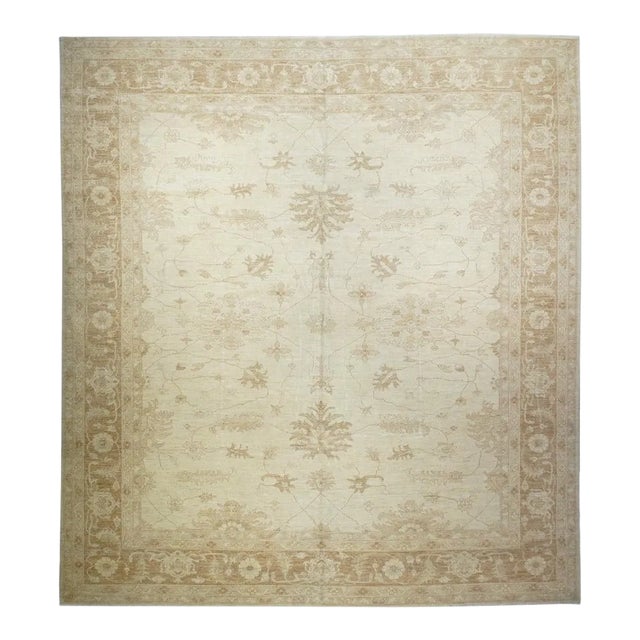 Contemporary Peshawar Rug 11'2'' x 12'7'' For Sale