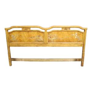 Drexel Attributed Fruitwood King Headboard