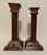 1920s Set of Arts and Crafts Carved Candlesticks For Sale - Image 5 of 8