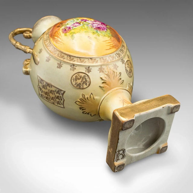 1920s Antique Ceramic Flower Vase For Sale - Image 11 of 12