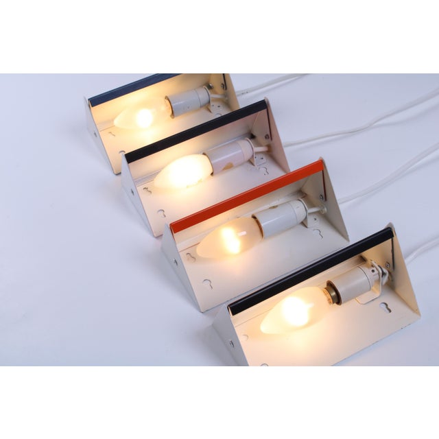 Colored Adjustable Sconces by J. J. M. Hoogervorst for Anvia, 1950s, Set of 4 For Sale - Image 10 of 18