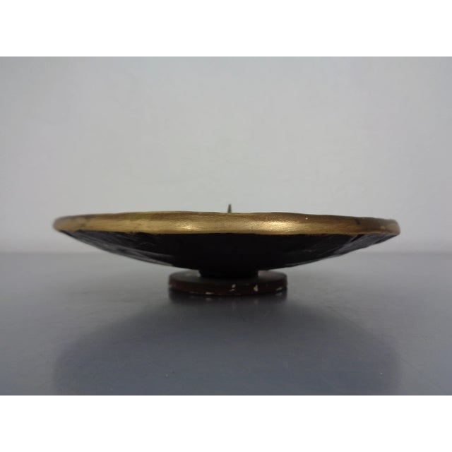 Gold Brutalist Bronze Candleholder, 1960s For Sale - Image 8 of 13
