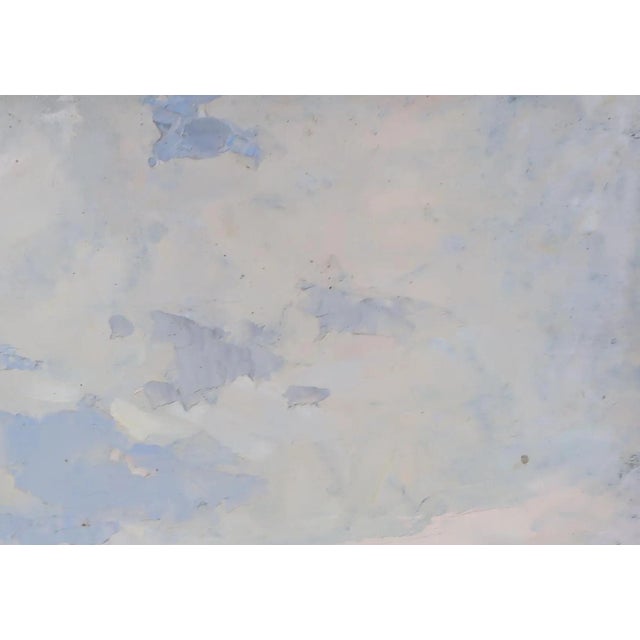 Realism Antique Ukrainian Impressionist Landscape Oil Painting, 1972 For Sale - Image 3 of 6