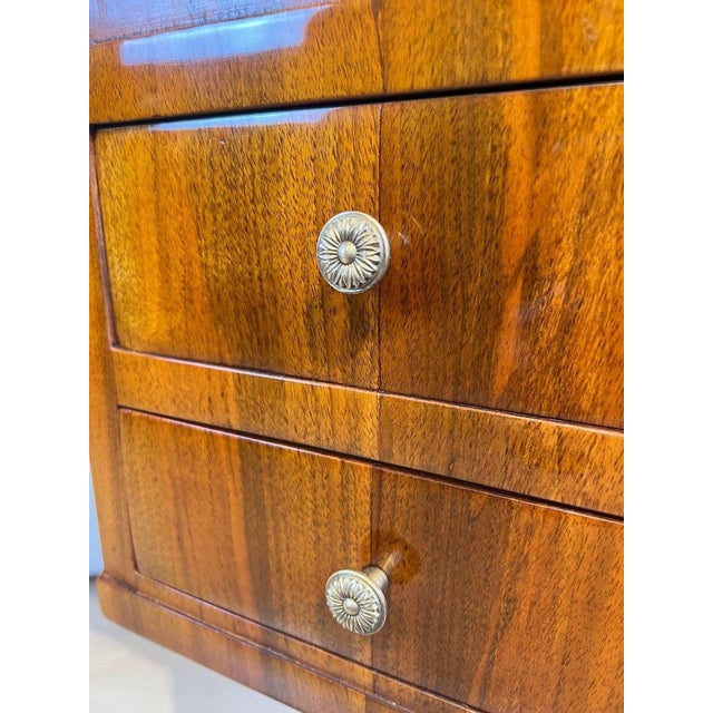 Black Biedermeier Dressing Table in Walnut Veneer, 1830 For Sale - Image 8 of 18