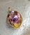 1960s large amethyst gold-plated pendant. Excellent condition.
