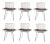 Early Harry Bertoia Model 420 Side Chairs- A Set of 6 For Sale