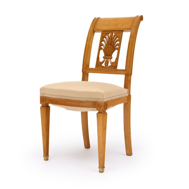 Directoire Antique French Dining Chairs For Sale - Image 4 of 9