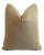 Green Designer Green & Gold Stripe Velvet Feather/Down Pillow For Sale - Image 8 of 9
