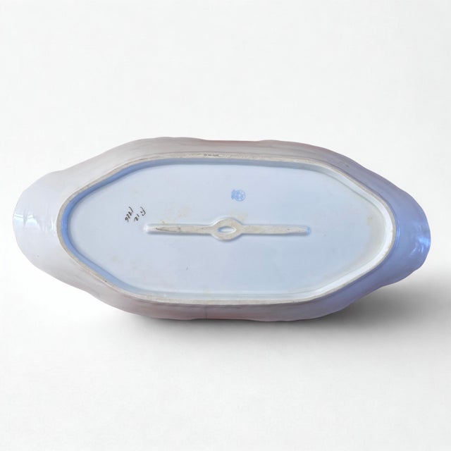 Antique L. Straus & Sons (LS&S)Porcelain Fish Serving Platter Made in Carlsbad Austria For Sale In New York - Image 6 of 6