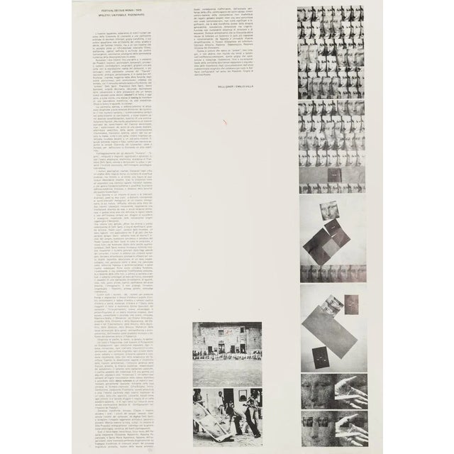 Spoleto Festival - Poster is an original poster print in 1973. The poster of the festival represents the preface written...