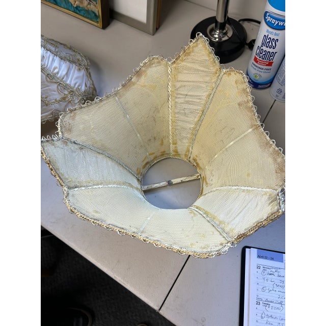 Victorian Handmade Lampshades -A Pair For Sale - Image 4 of 9