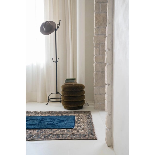 Textile District Loom Vintage Hamadan Scatter Rug For Sale - Image 7 of 11