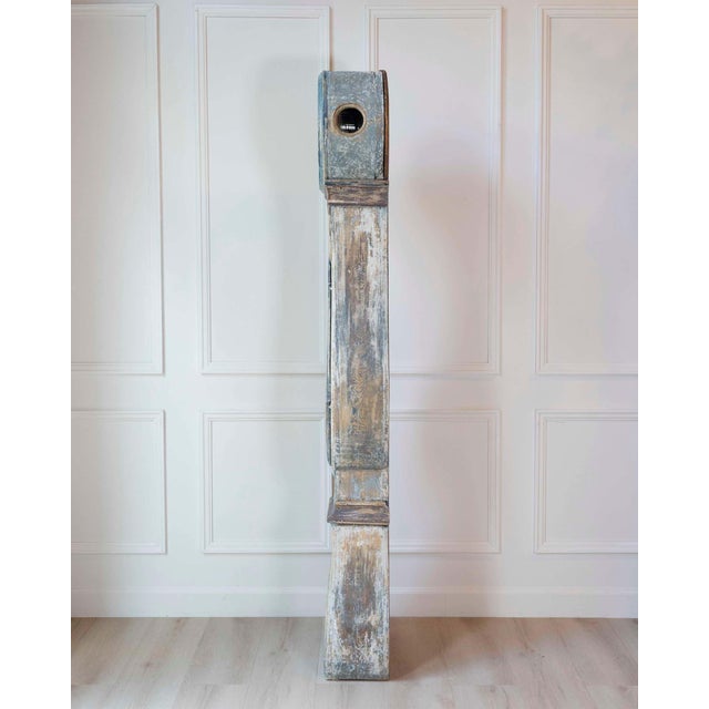 Gustavian (Swedish) Dated 1809 Swedish Longcase Clock with Original Folk Art Decoration For Sale - Image 3 of 16