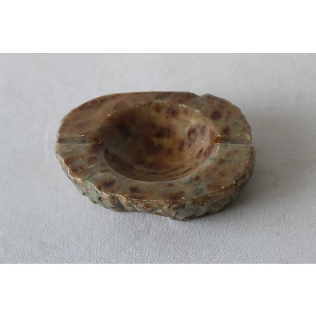 1970s Vintage Mid Century Large Italian Alabaster Free Form Ashtray For Sale - Image 5 of 7