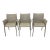 Roberto Barbieri Lea Leather Dining Arm Chairs for Zanotta - Set of Three For Sale