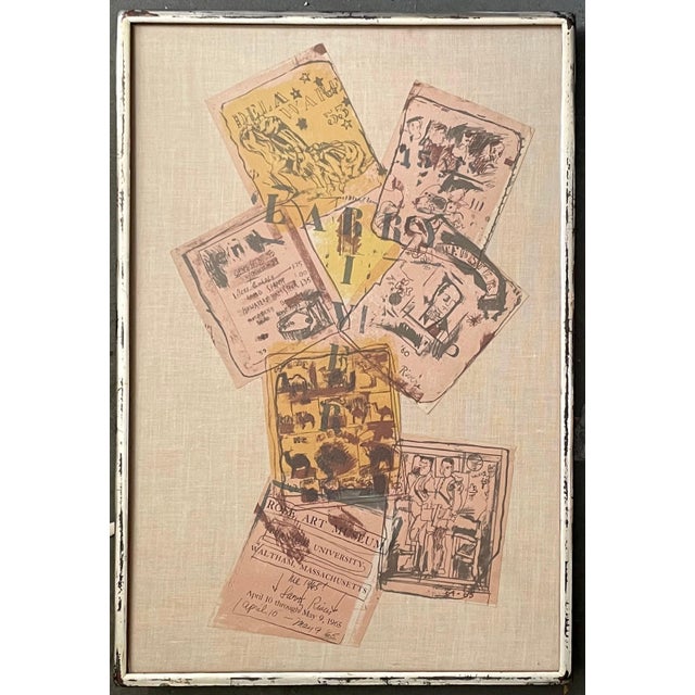 Larry Rivers, Original Vintage Pop Art 1965 Collage Lithograph Larry Rivers Poster Brandeis, 1965 For Sale In Miami - Image 6 of 13